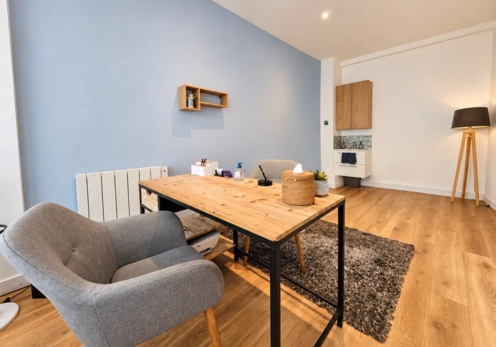 Paris 11e Bastille / Voltaire – Cabinet 14 m² meublé avec point d’eau – disponible 2,5 jrs/sem