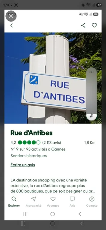 Cannes rue d Antibes