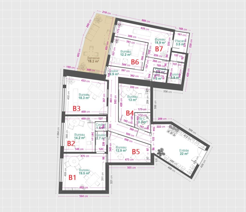 Local en maison de santé - Muret - 16 m²