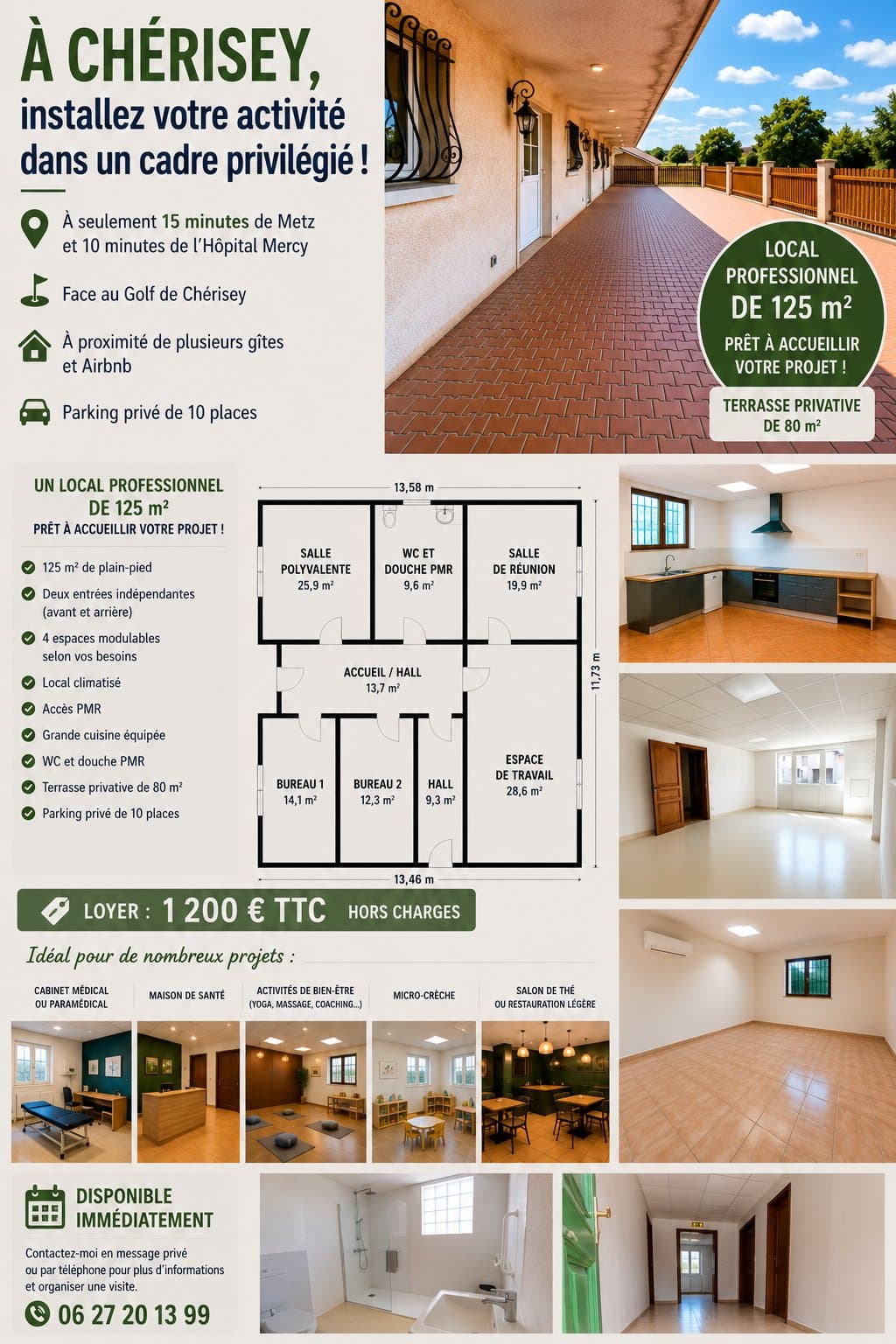Cabinet médical - Chérisey - 120 m²