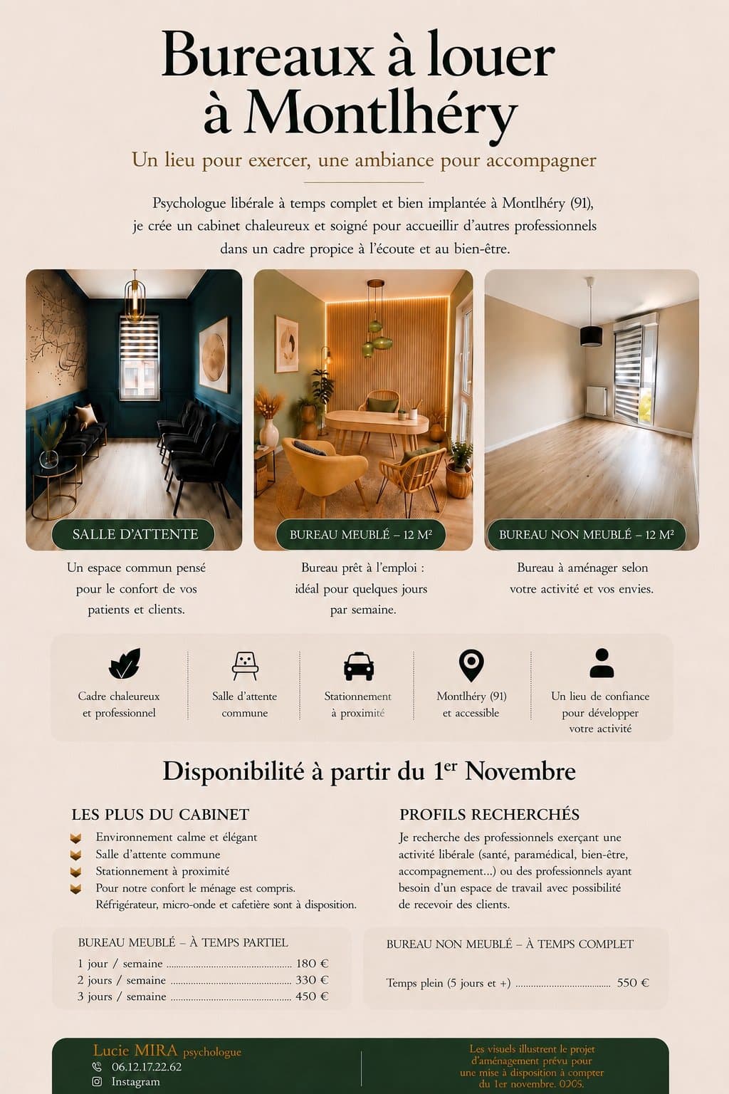 Local en maison de santé - Montlhéry - 12 m²