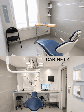 🦷 sydel · champs-sur-marne (77) – murs + fonds, 3 fauteuils · réf. 7702