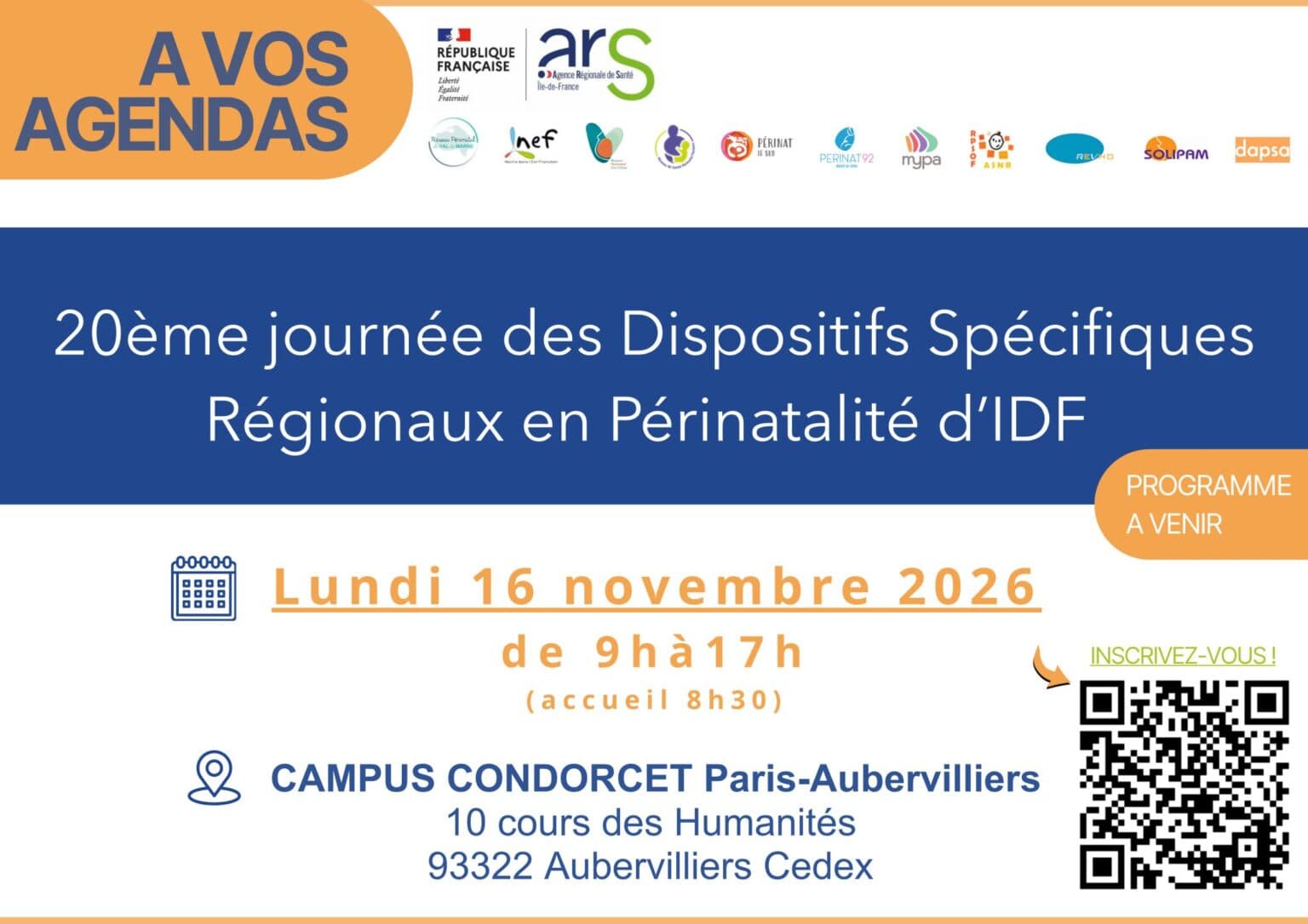 20ème Journée des Dispositifs Spécifiques Régionaux en Périnatalité d’Île-de-France