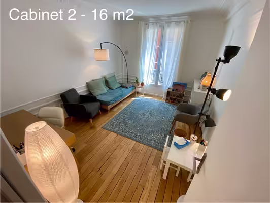 Location beau cabinet de thérapie et paramédical à denfert - paris 14 - nouvelle disponibilité le samedi