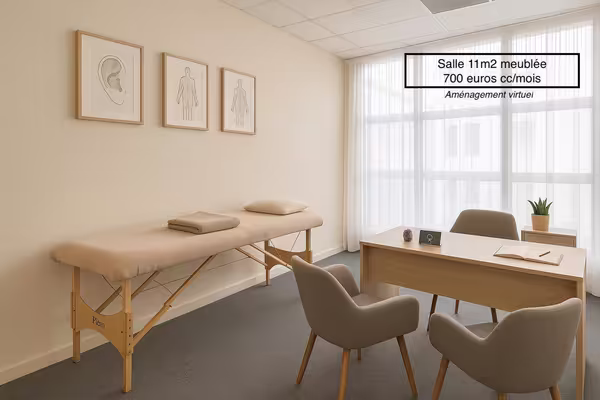 Cabinet de 11 m2 à louer dans un centre de santé pluridisciplinaire rénové de 175 m², situé en plein centre-ville de nogent-sur-marne