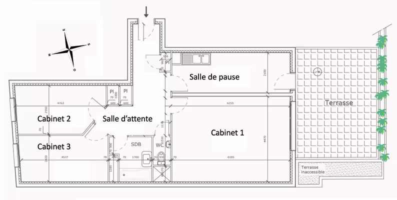 Pièce de consultation dans cabinet - antony centre