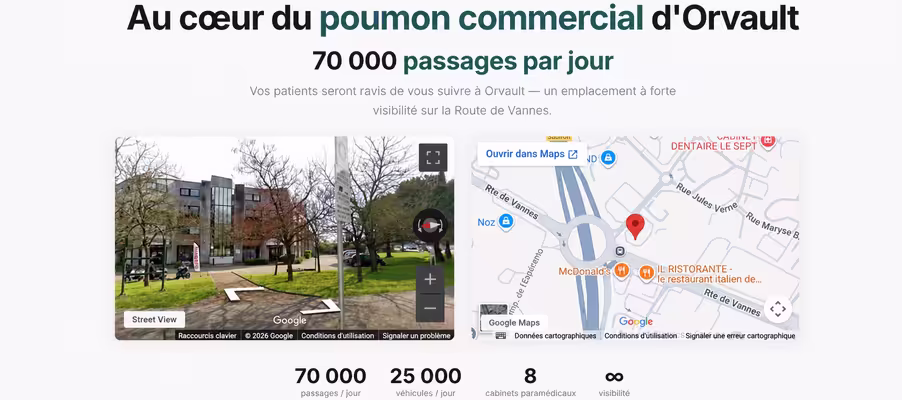 Espace médicaux & paramédicaux à louer – clé en main – orvault (nantes; saint herblain)