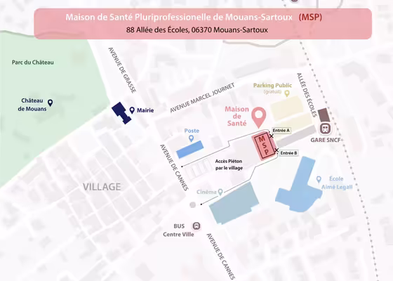 Opportunité unique : cabinet spacieux et indépendant à louer au cœur de la msp de mouans-sartoux (06)