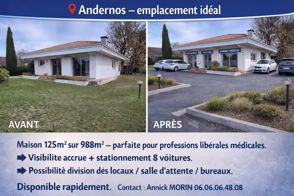 Opportunité idéale pour profession médicale ou paramédicale