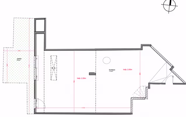 A vendre - local professionnel ERP 115 m2 + jardin - neuf - Profession libérale