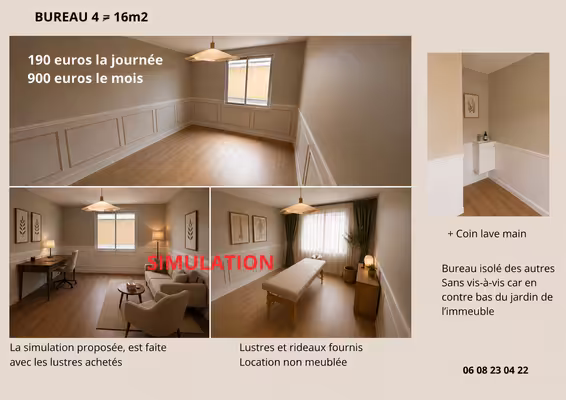 Location bureaux pour thérapeute