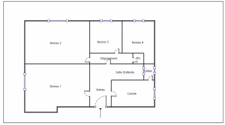 Location bureau 18,5m2 mardi/jeudi/vendredi/dimanche bas montmorency