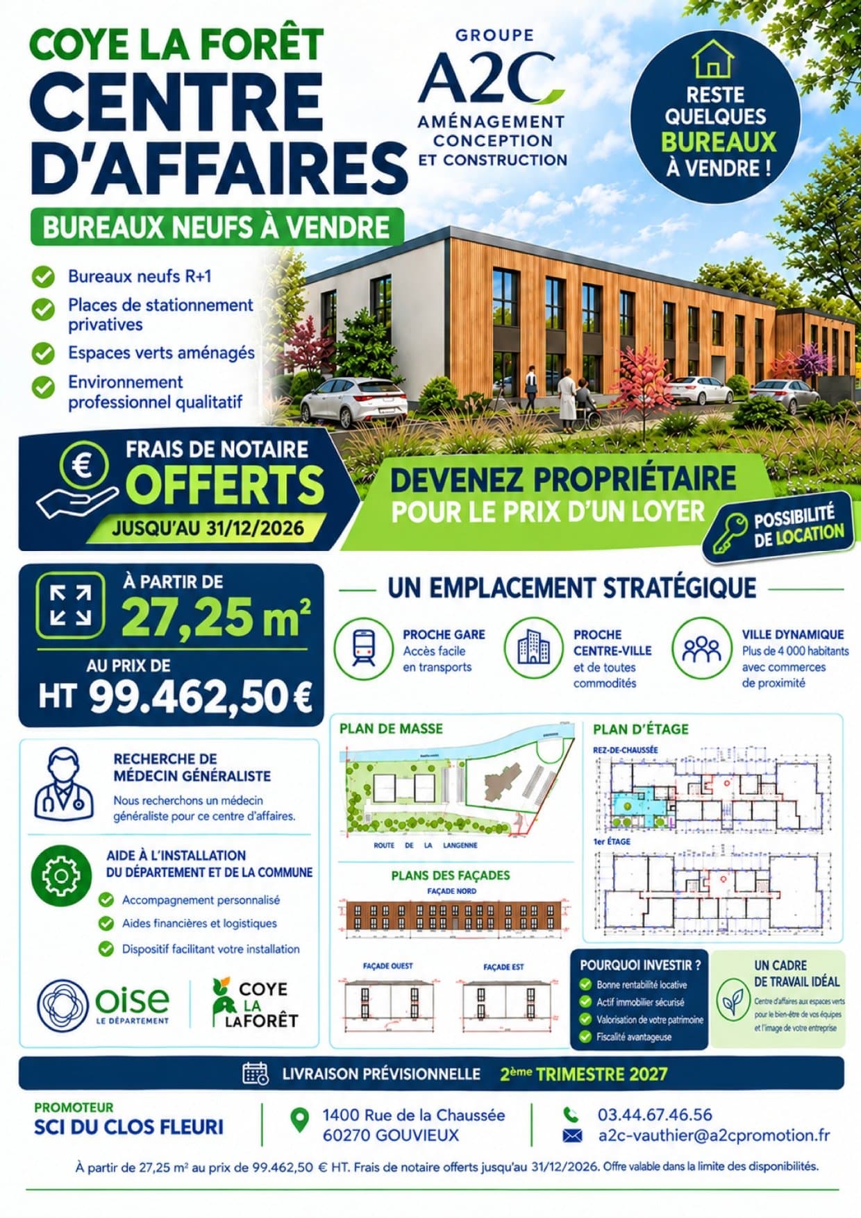 Cabinet médical à vendre - Coye-la-Forêt - 47 m²